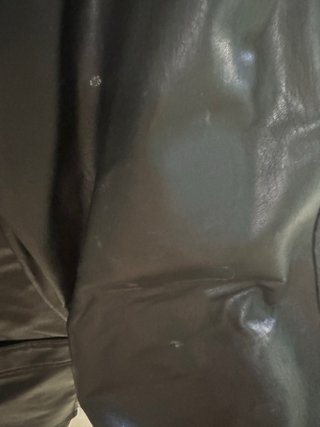 Chaqueta Cuero Sintético Negra
