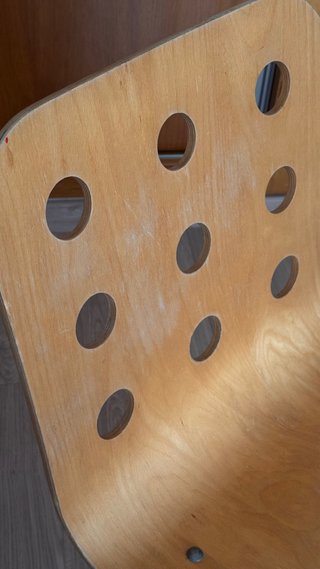 Silla Nórdica Vintage Madera Curvada y Metal