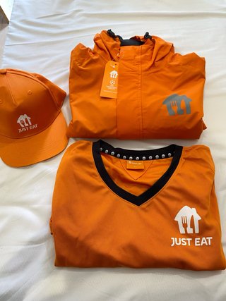 Chaqueta lluvia Just Eat Talla L