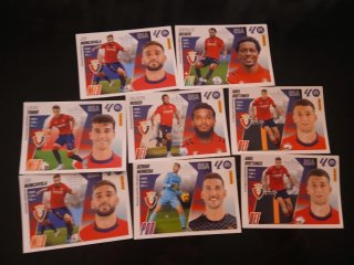 Lote 8 cromos Osasuna Liga Este 2025/26