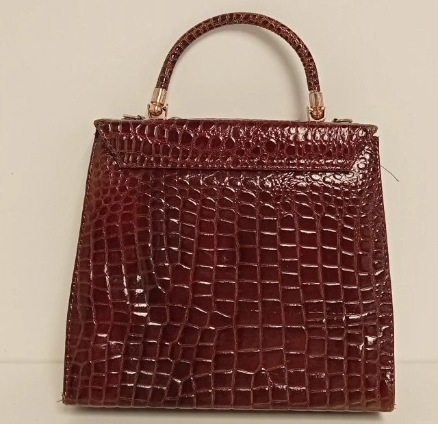 BOLSO VINTAGE PIEL EFECTO COCODRILO