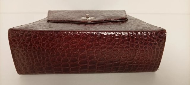 BOLSO VINTAGE PIEL EFECTO COCODRILO