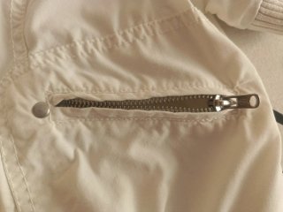 Chaqueta blanca de manga corta