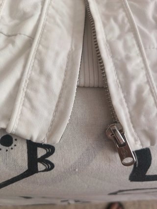 Chaqueta blanca de manga corta