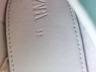 Manoletinas Zara doradas talla 38