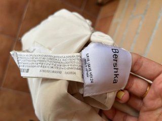 Chaleco Bershka reversible negro/blanco