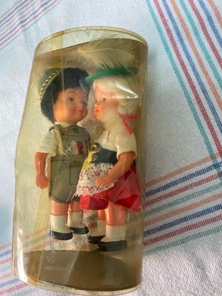 Muñecos Vintage Pareja Traje Típico