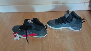 Zapatillas Tarmak Hombre Talla 43 Negras Rojas