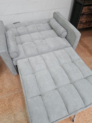 Sofá Cama Individual Gris