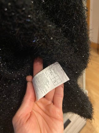 Chaqueta negra con brillos mujer
