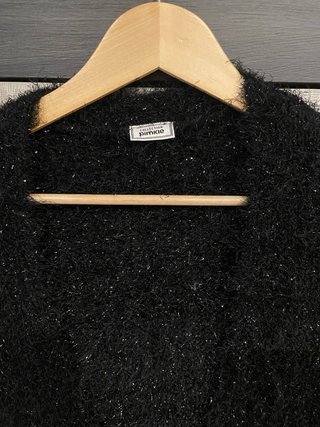 Chaqueta negra con brillos mujer