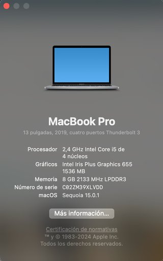 MacBook Pro 13" Gris Espacial