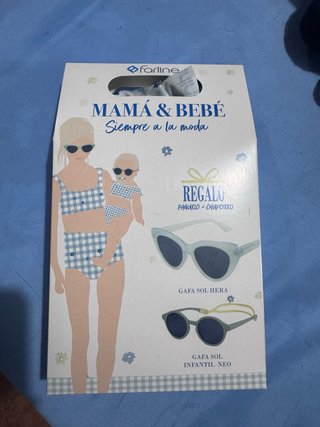 Confezione Occhiali da Sole Mamma e Bambino Farline Nuovo Senza Aprire