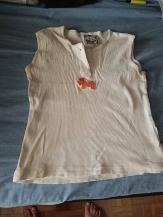Top blanco de tirantes talla S o XS