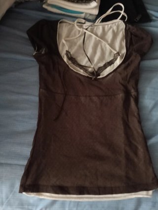 Top blanco de tirantes talla S o XS