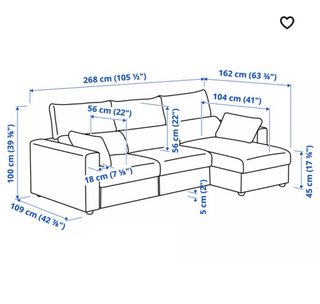 Divano chaise longue 3 posti grigio