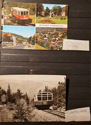 Lote Postales Antiguas Funiculares Trenes