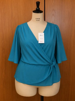 Blusa azul talla XXXL nueva mujer