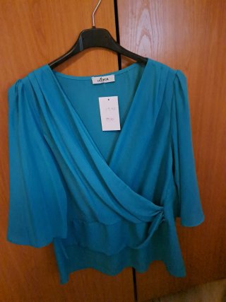 Blusa azul talla XXXL nueva mujer