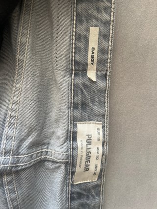 Pantalón ancho gris