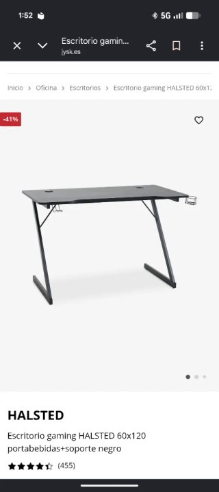 Mesa Gaming Negra