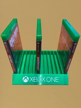 Expositor Xbox One para 12 juegos - Impreso en 3D