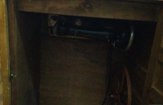 Máquina de coser antigua Wertheim