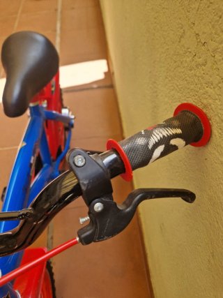 Bicicleta Infantil Spiderman 14 Azul y Roja