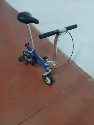 Mini Bicicleta Plegable Azul