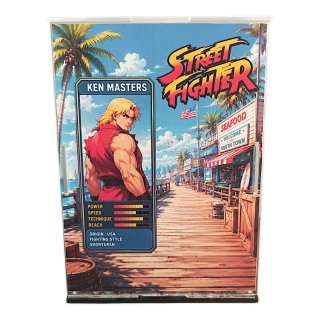 Busto Ken Masters Street Fighter LED Teca
