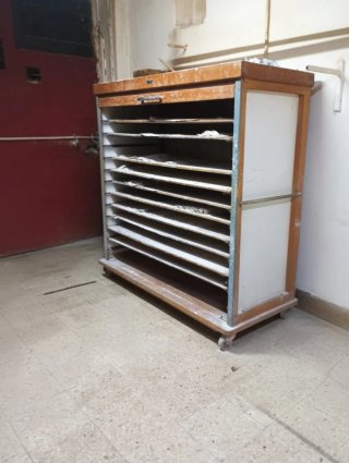 Carro panadería con ruedas