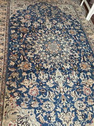 Tappeto Persiano Lana Blu Beige 250x148