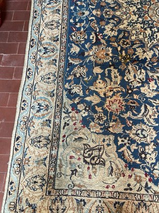 Tappeto Persiano Lana Blu Beige 250x148