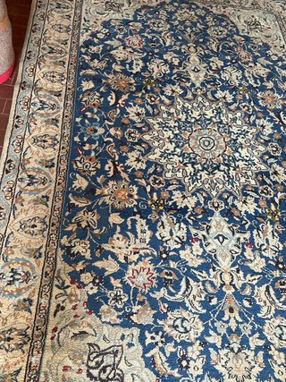 Tappeto Persiano Lana Blu Beige 250x148