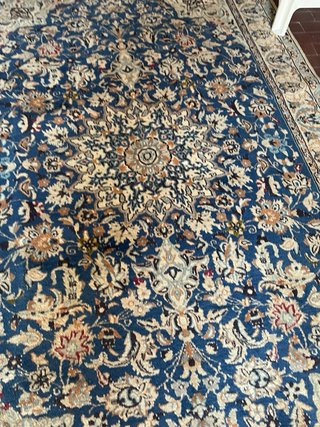 Tappeto Persiano Lana Blu Beige 250x148