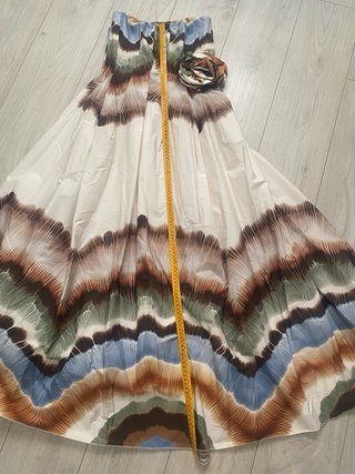 Vestido de fiesta largo estampado