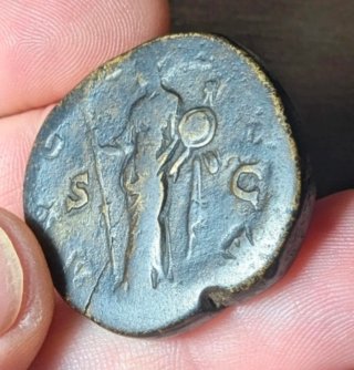 Sestercio Faustina I La Mayor 141 d.C.