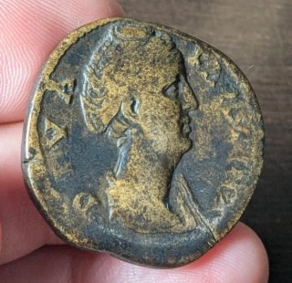Sestercio Faustina I La Mayor 141 d.C.