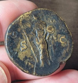 Sestercio Faustina I La Mayor 141 d.C.