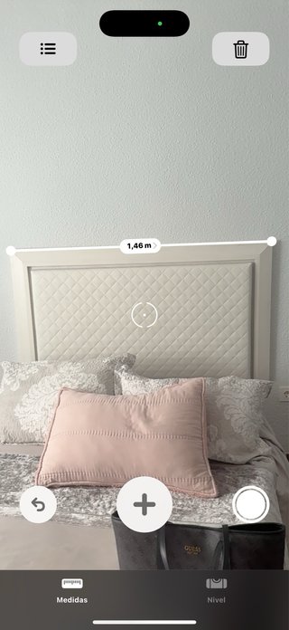 Cabezal de cama matrimonio blanco