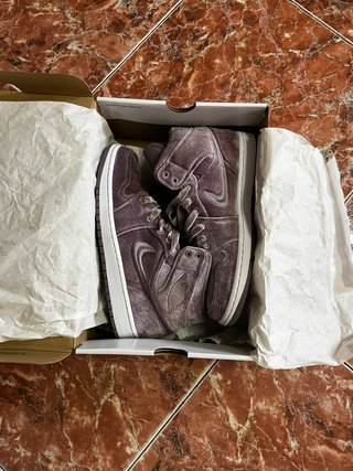 Jordan 1 Mid Se Morado/Marrón Terciopelo