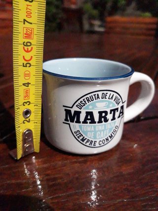 Lote 2 Tazas Espresso Nombres Marta y Ángela