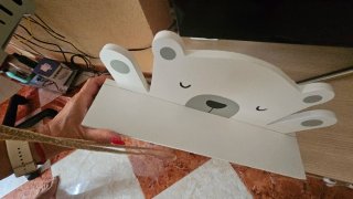 Perchero infantil oso con estrellas