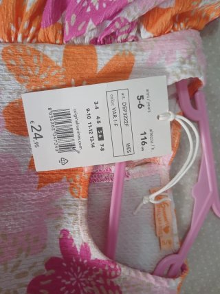Tuta estiva bambina Original Marines 5/6 anni
