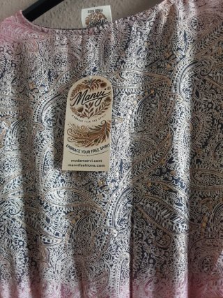 Vestido de verano estampado talla única