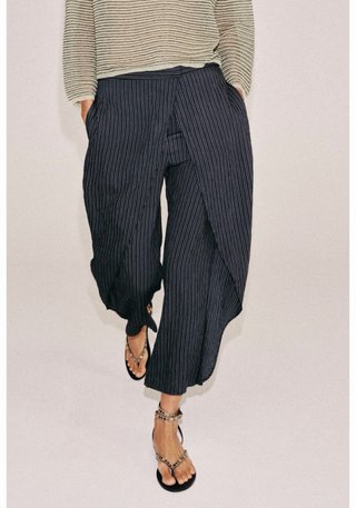 Pantalón pareo de Zara rayas