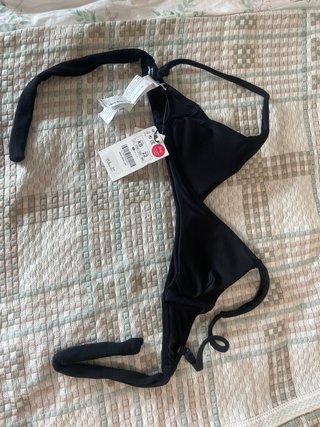 Top bikini Lefties negro talla XS