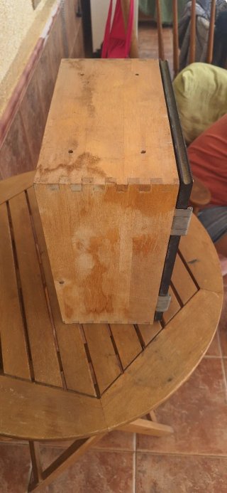 Armario pizarra madera