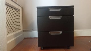 Cajonera Ikea GALANT Negra con Ruedas
