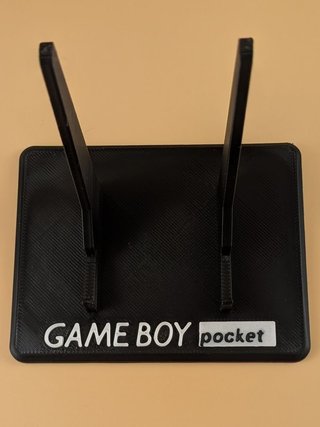 Espositore Game Boy Pocket piatto - Stampato in PLA